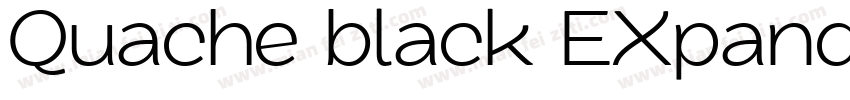 Quache black EXpand字体转换